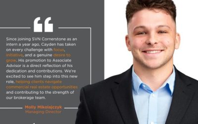 SVN Cornerstone Promotes Cayden Kerr to Associate Advisor
